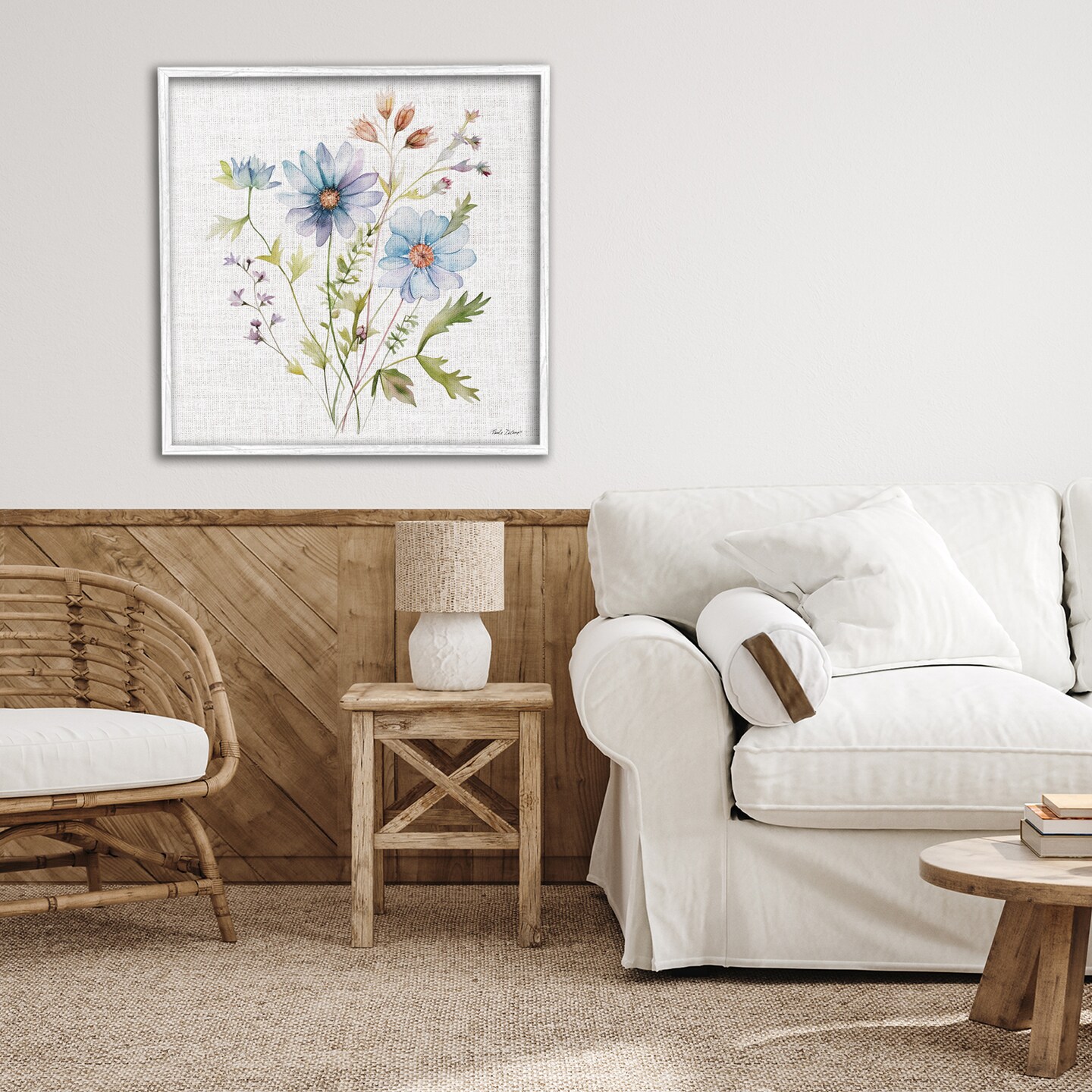 Stupell Industries Wild Floral Botanical Bundle Framed Giclee, design by Nicole DeCamp