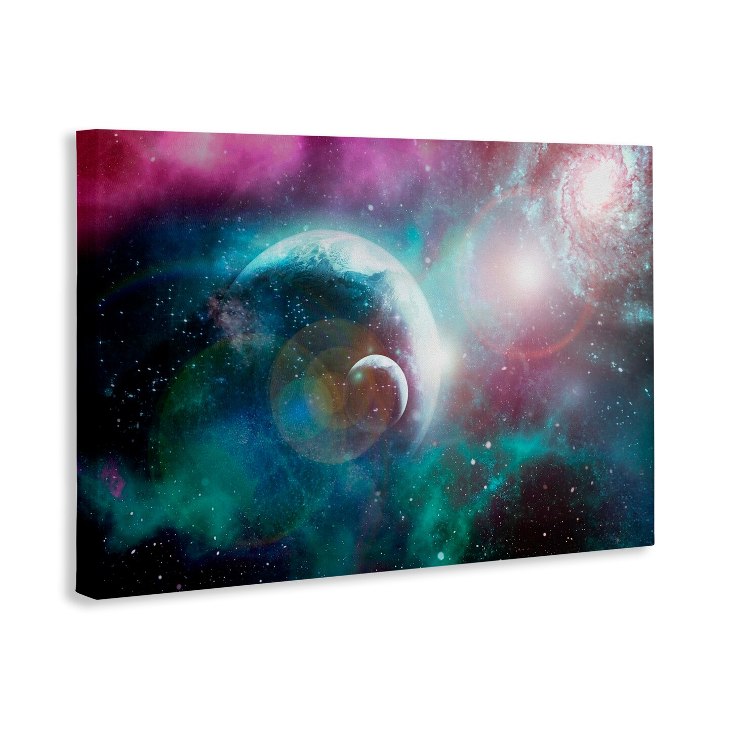 Stupell Industries Eclipsing Cosmos Planets Canvas, design by Ali Chris