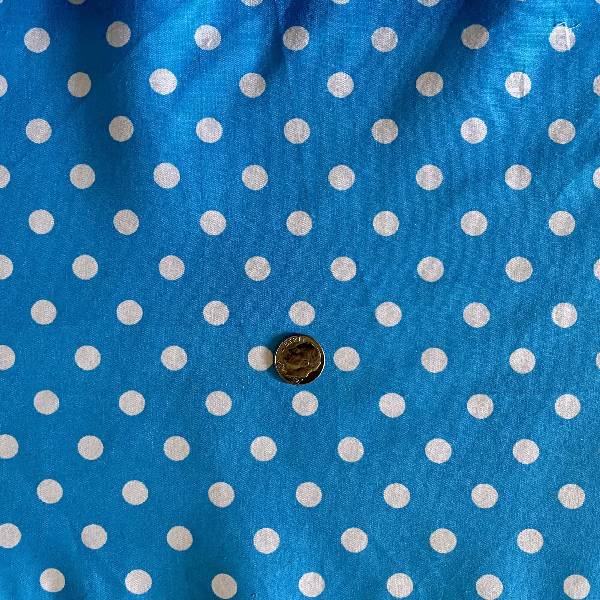 1 Yard Small Polka Dot Poly Cotton Fabric Multi Color for Apparel Crafts 60 Inch Width for Apparel, Crafts, Home Décor & DIY Projects