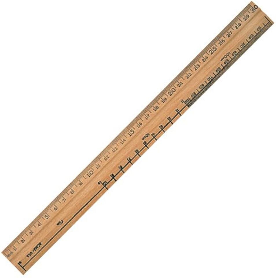 Wood Ruler 12
