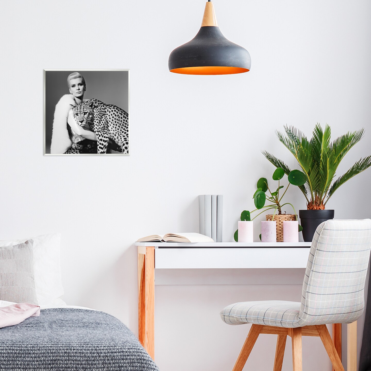 Stupell Industries Cat Woman Cheetah Portrait Wall Plaque, design by Sasha