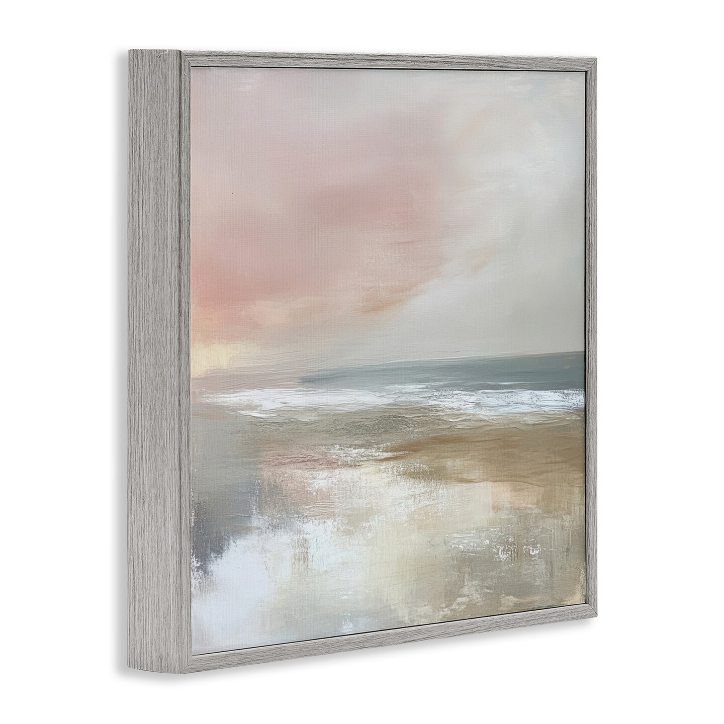 Stupell Industries Muted Landscape Marsh Waters Framed Giclee, design by Petal Prints Design