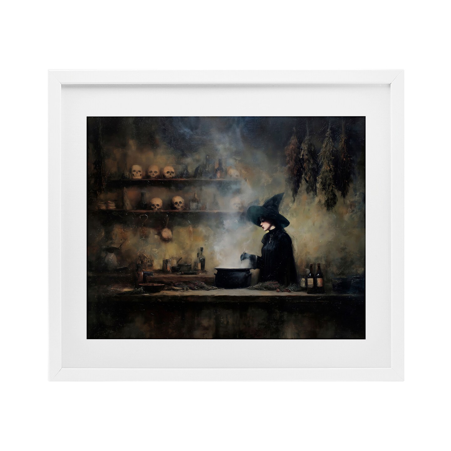 Stupell Industries Witch's Cauldron Brew Framed Print Under Glass, design by Arlington Prints