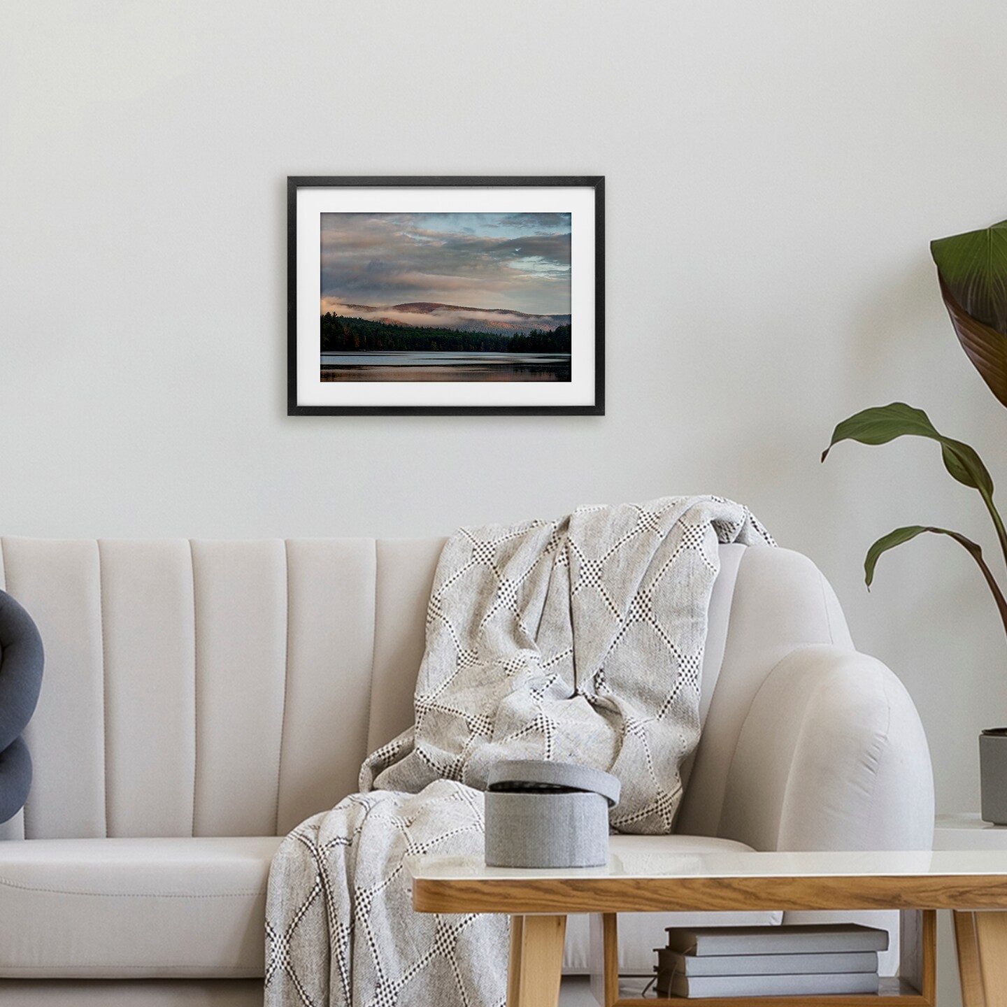 Stupell Industries Mountain View with Fog Framed Print Under Glass, design by James Rodewald
