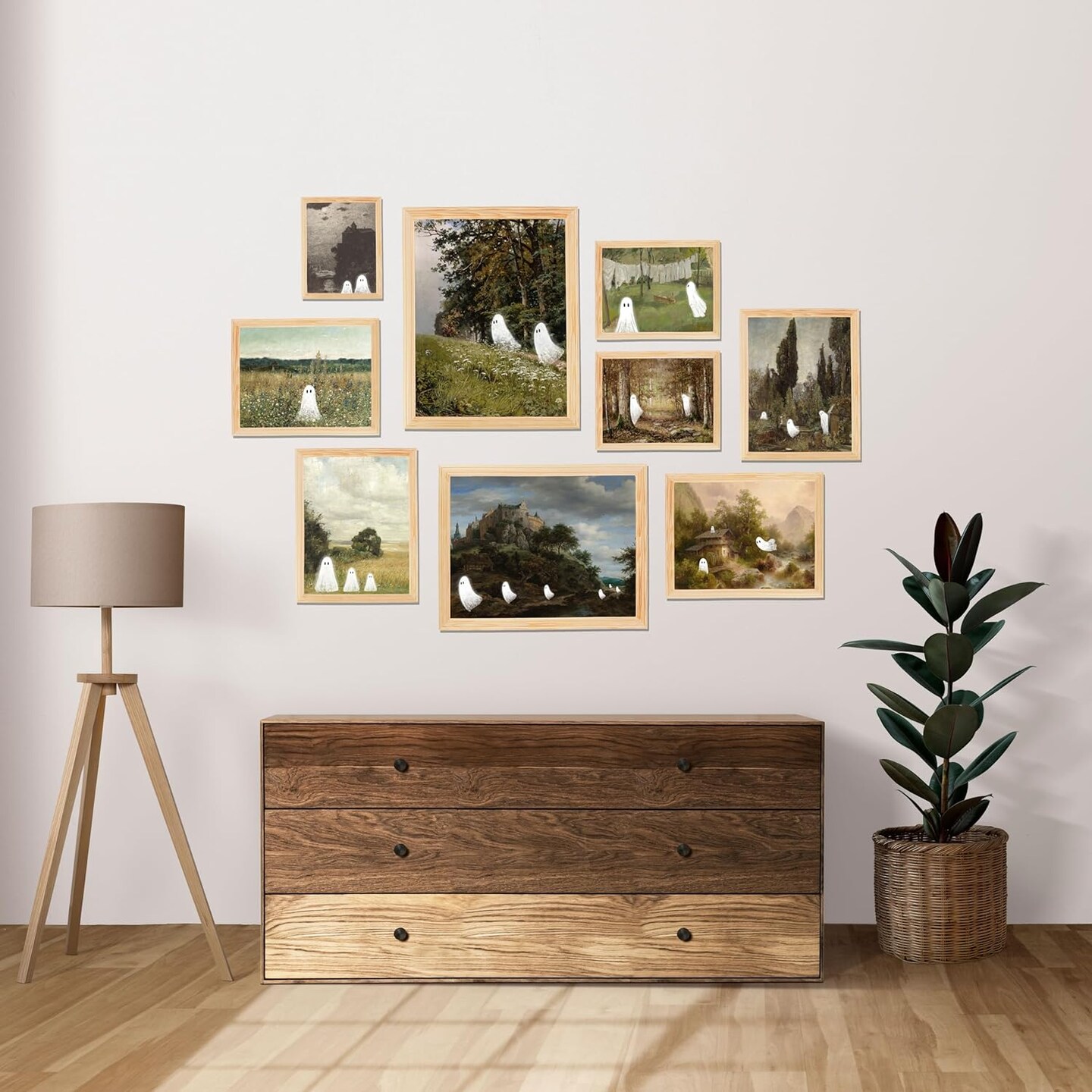 Ghost Halloween Wall Art