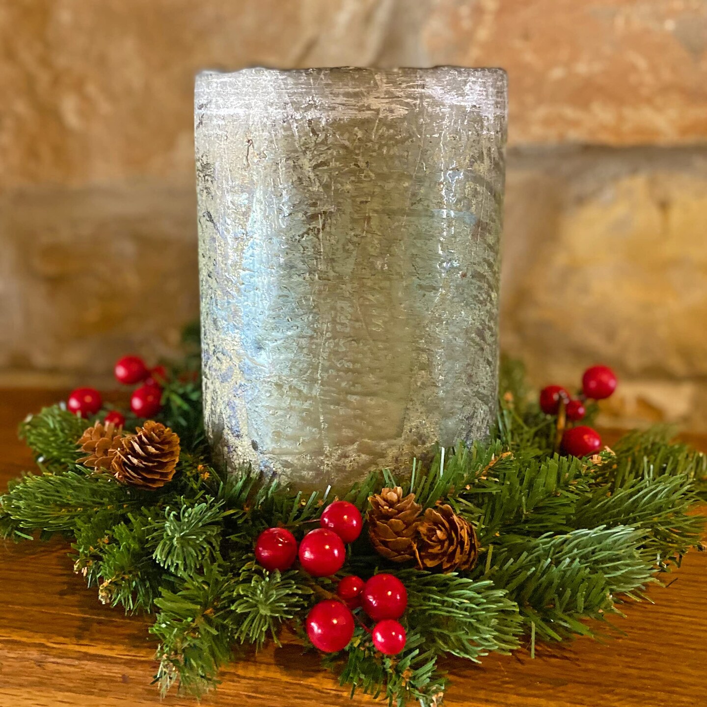 Adjustable Candle Ring or Mini Wreath 2 Pack