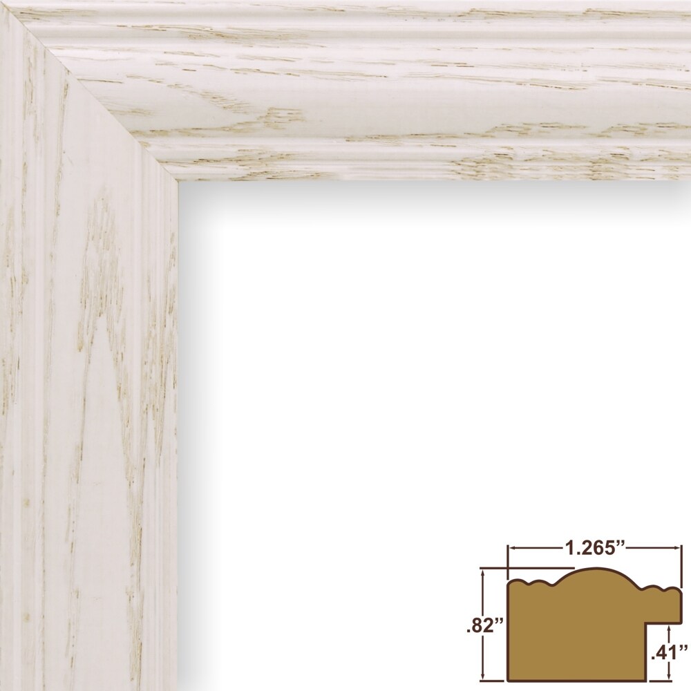 Wiltshire 440 1.25&#x22;, Whitewash Picture Frame by wallsthatspeak