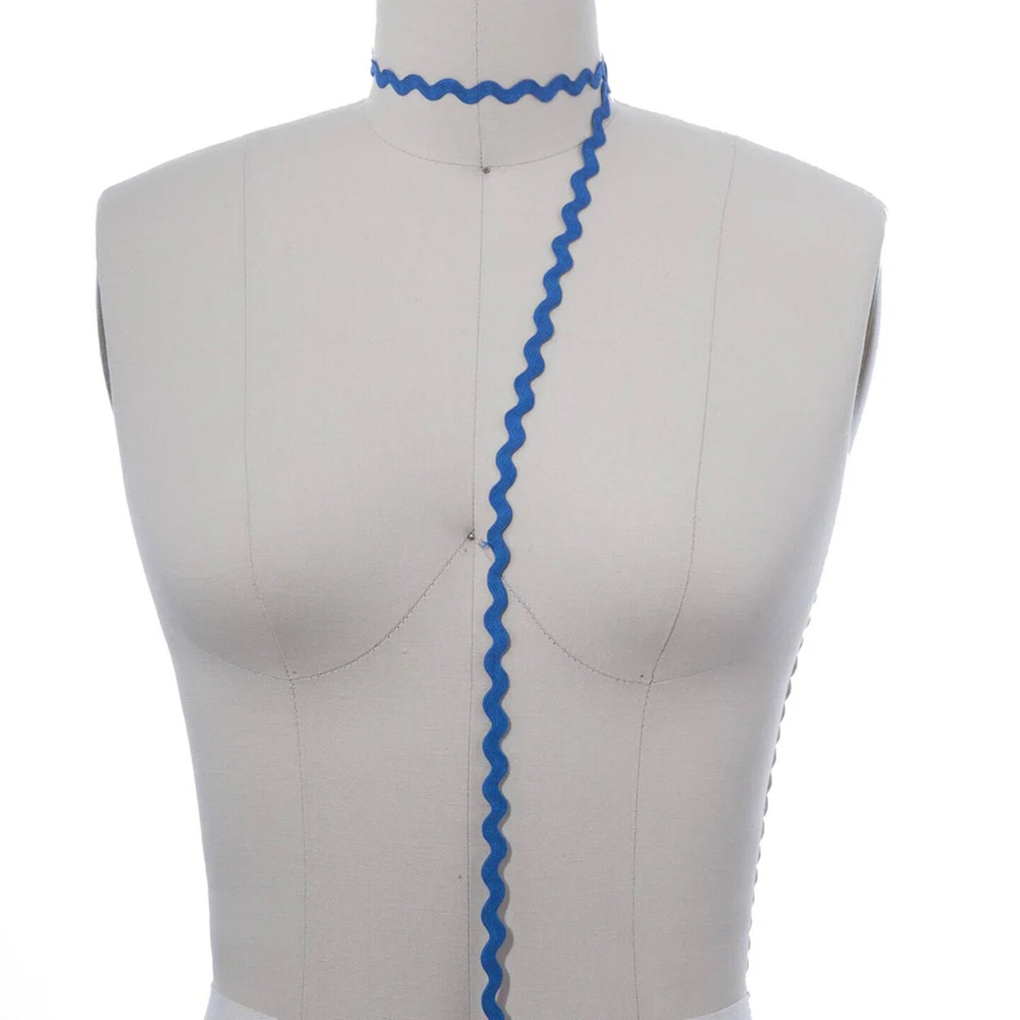 3 Yards True Blue Ric Rac Zig Zag Ribbon Trim &#x2013; Decorative Sewing Ribbon for Edging, Crafts &#x26; Home Decor