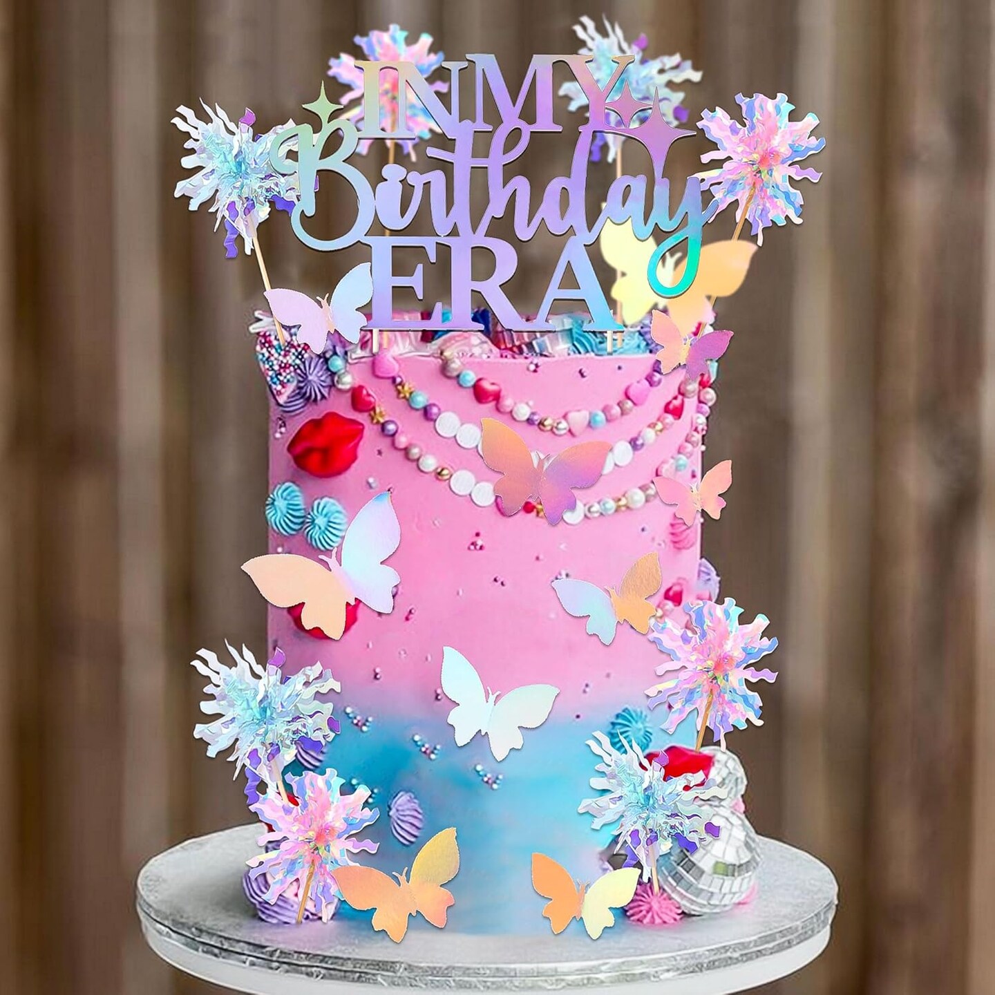 In My Birthday Era Cake and Cupcake Toppers Decoration Party Decorations Birthday Girls Theme Photo Backdrop Era Music Fans Lover Party Supplies