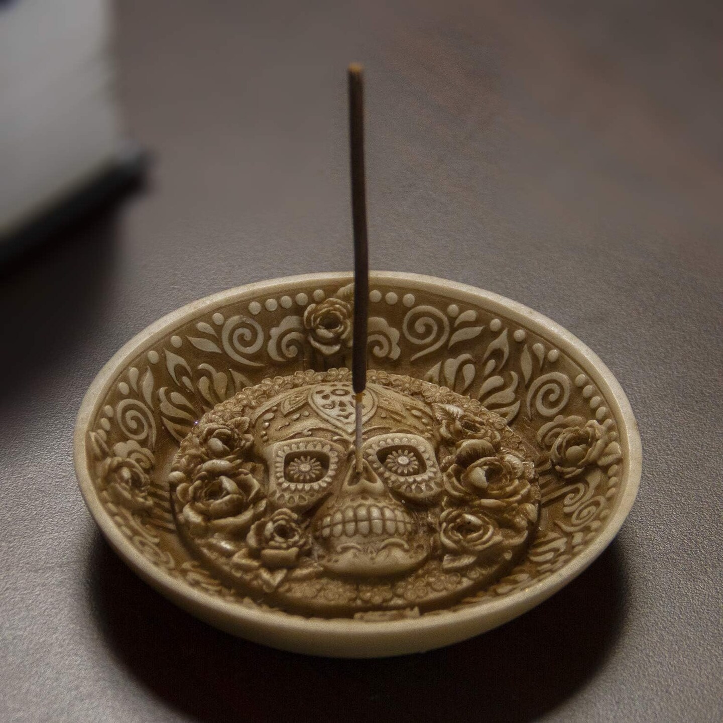 Day of The Dead Sugar Skull Burner Dish