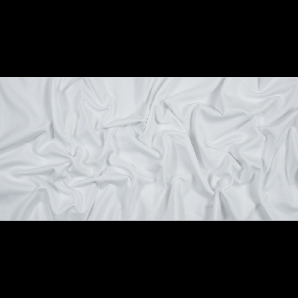 1 Yard White Cotton Polyester Brushed Fleece Solid Knit Apparel Fabric 60 inch Width