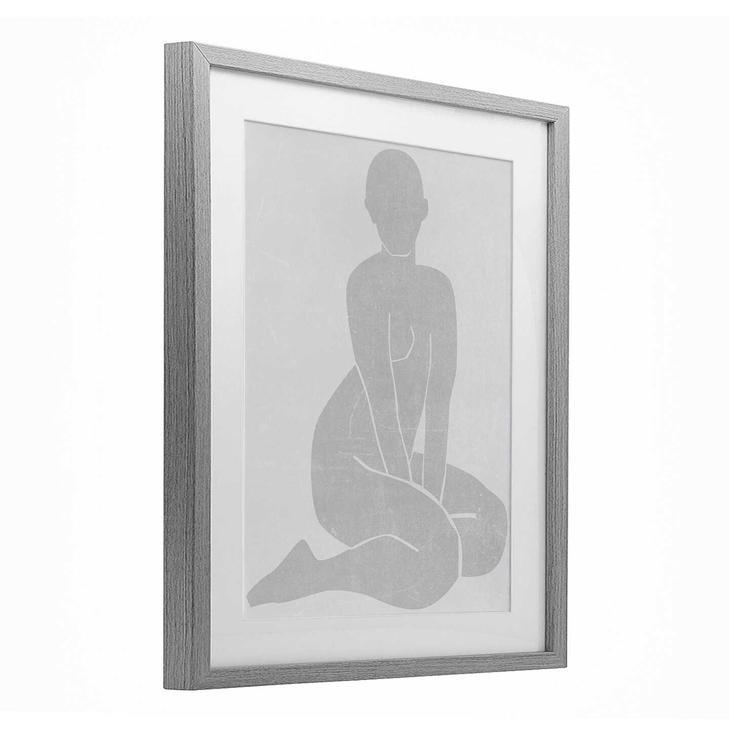 Stupell Industries Veiled Nude Contour Framed Print Under Glass, design by Melissa Wang