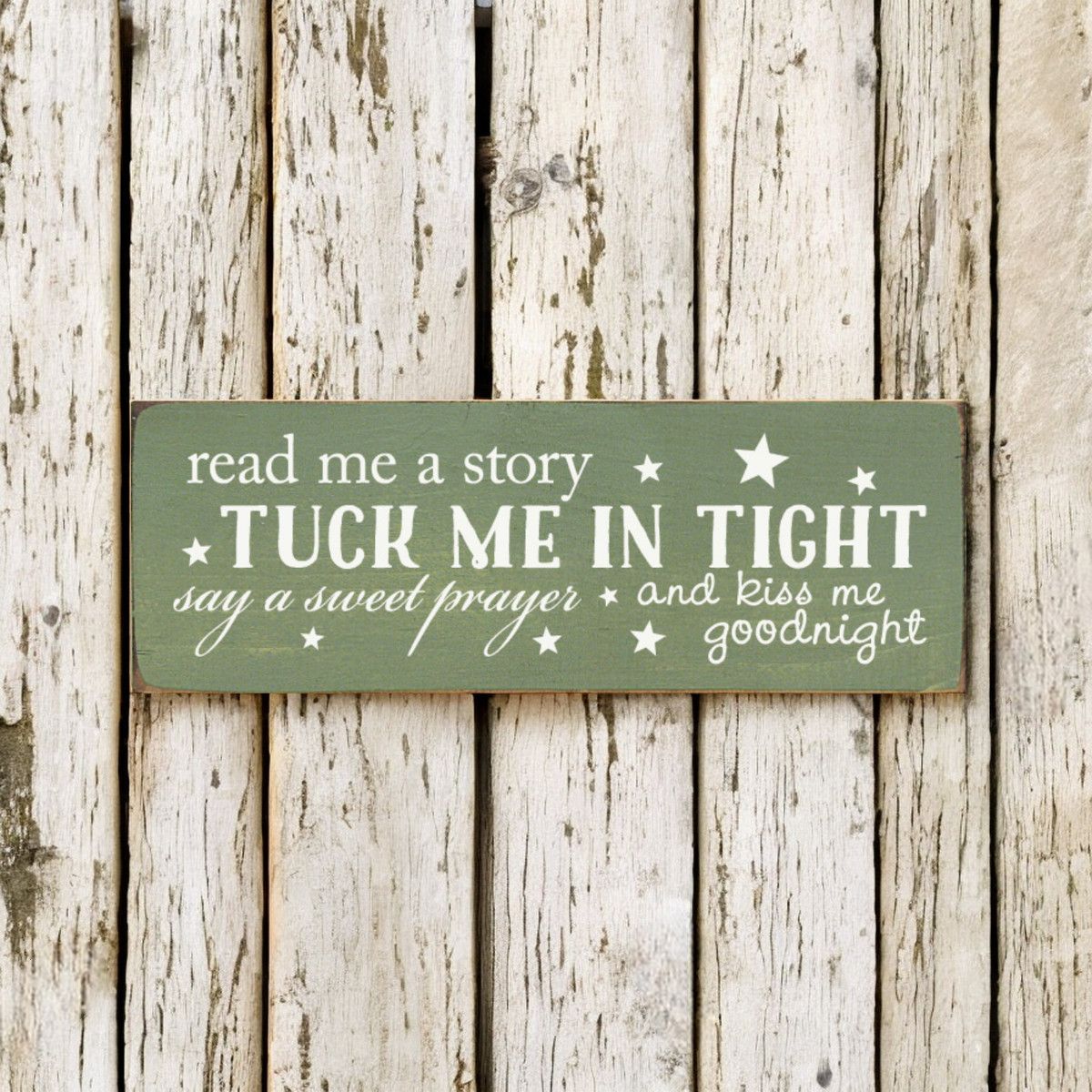 Rustic Solid Knotty Pine Wood Sign 3.5x10 Inch Vintage Farmhouse Decor