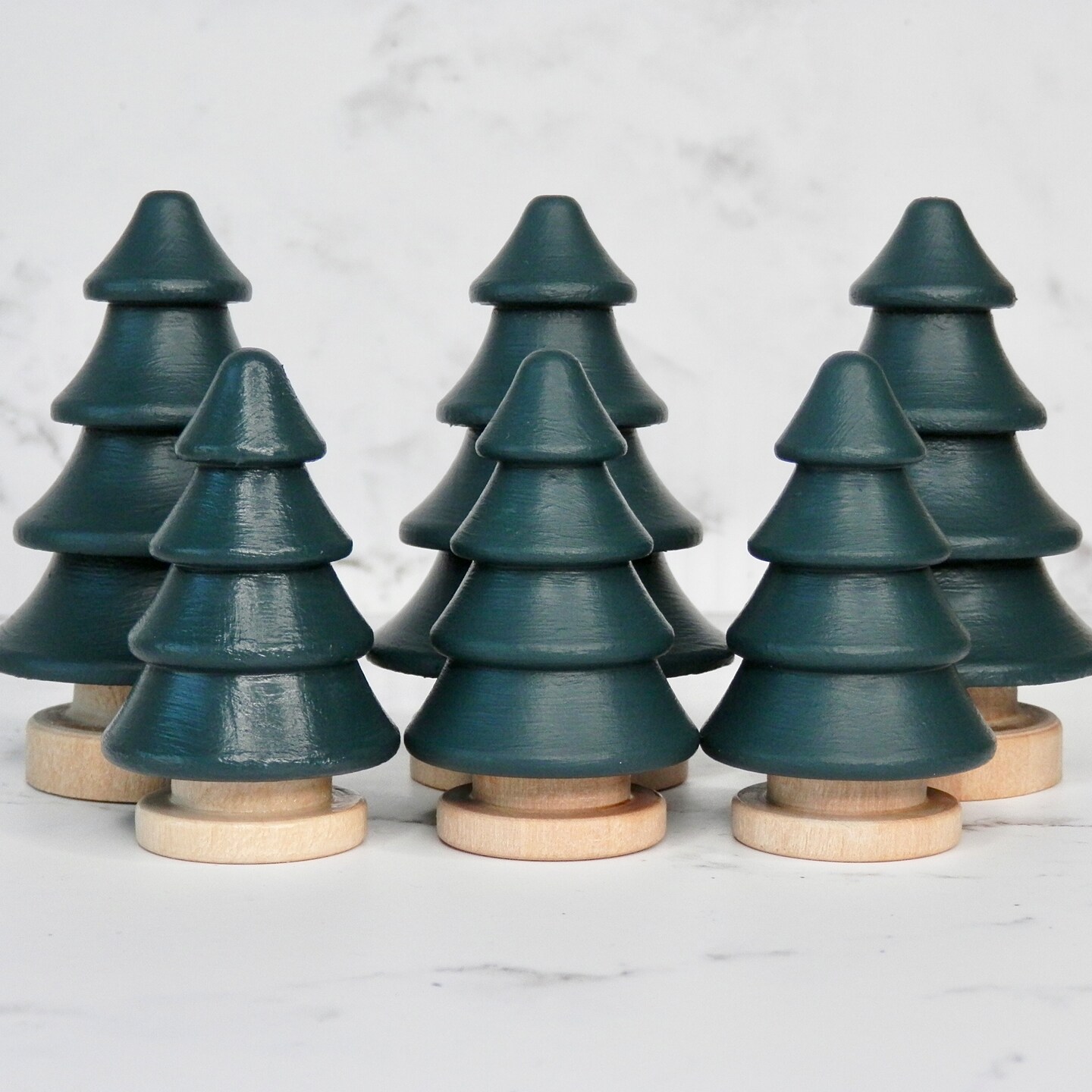 Wooden Pine Tree Toy | 2” or 2.75” | Loose Parts | Small World
