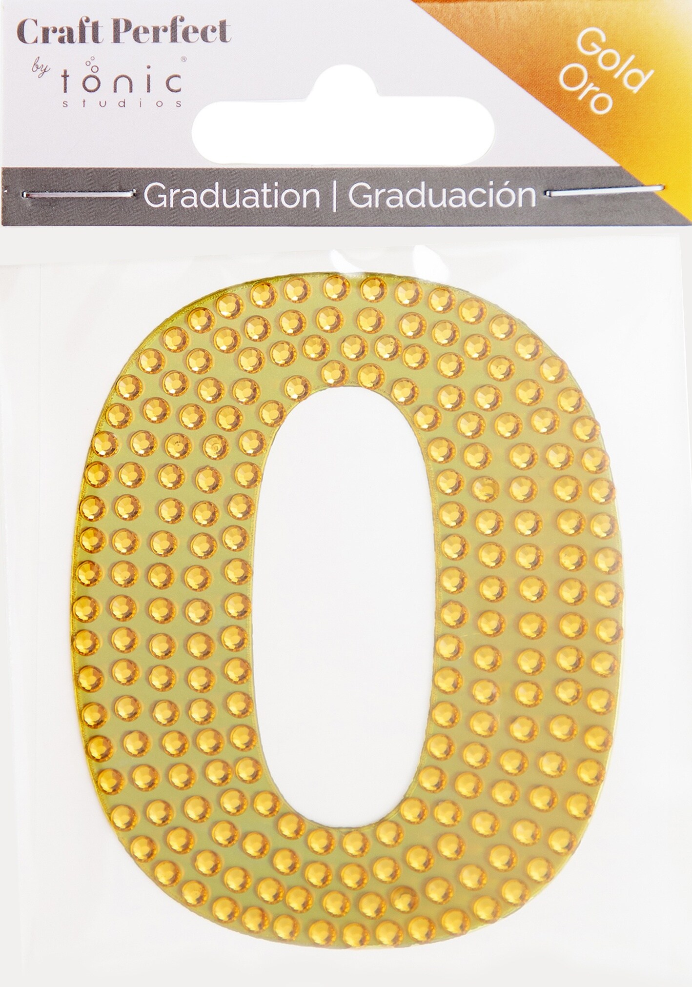 Craft Perfect Number Sticker -Gold #0