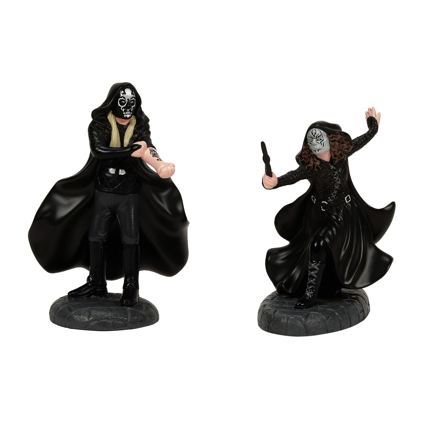 Department 56 Harry Potter Village The Death Eaters Village Figurine Set, 2 Pieces 2.6in H