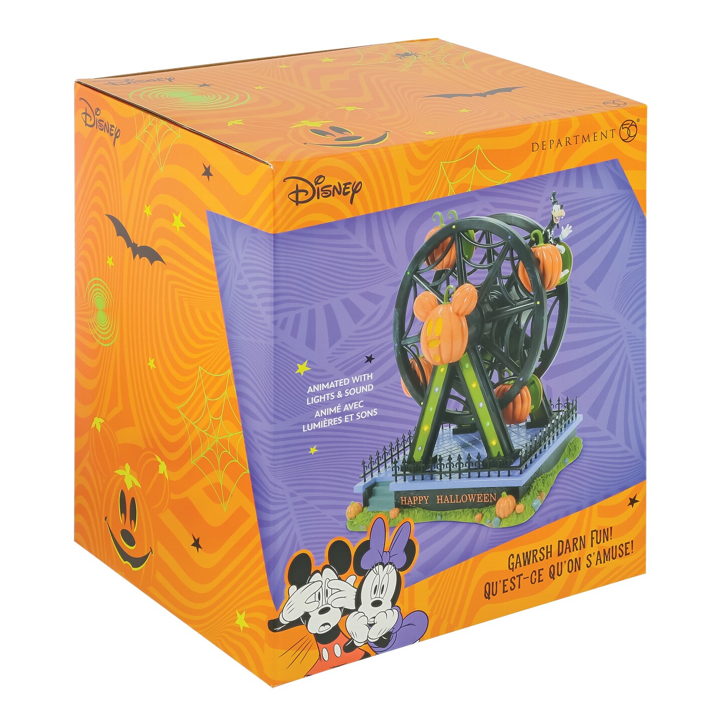Department 56 Disney Village Gawrsh Darn Fun! Lit Hanging Christmas Ornament 12.9in H