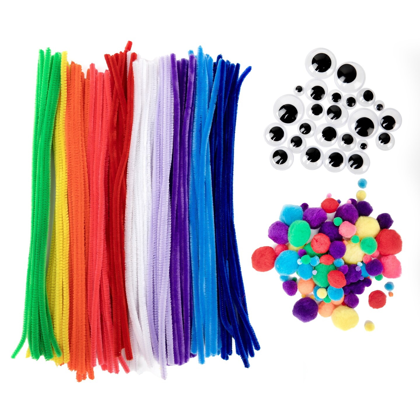 CousinDIY Jumbo Chenille Stems Craft Pack 300/PKG-Bright