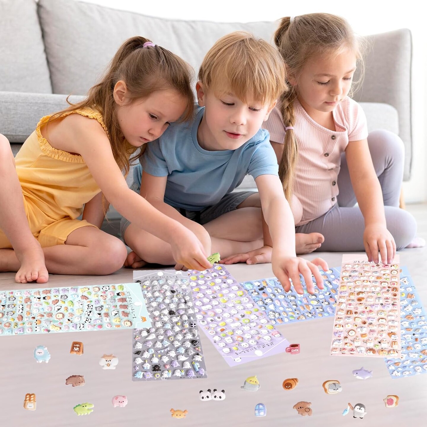 600+ Cute Mini Puffy Stickers-Small 3D Tiny Micro Bulk Sticker Set
