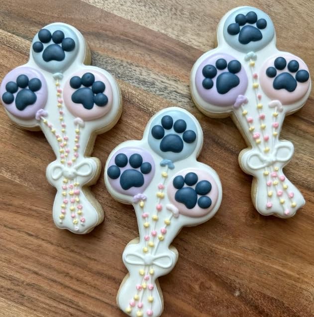 Balloon Cookie Cutter-4.5 Inch-Diswasher Safe-Metal Bunch Cookie Cutter Shape for Baking