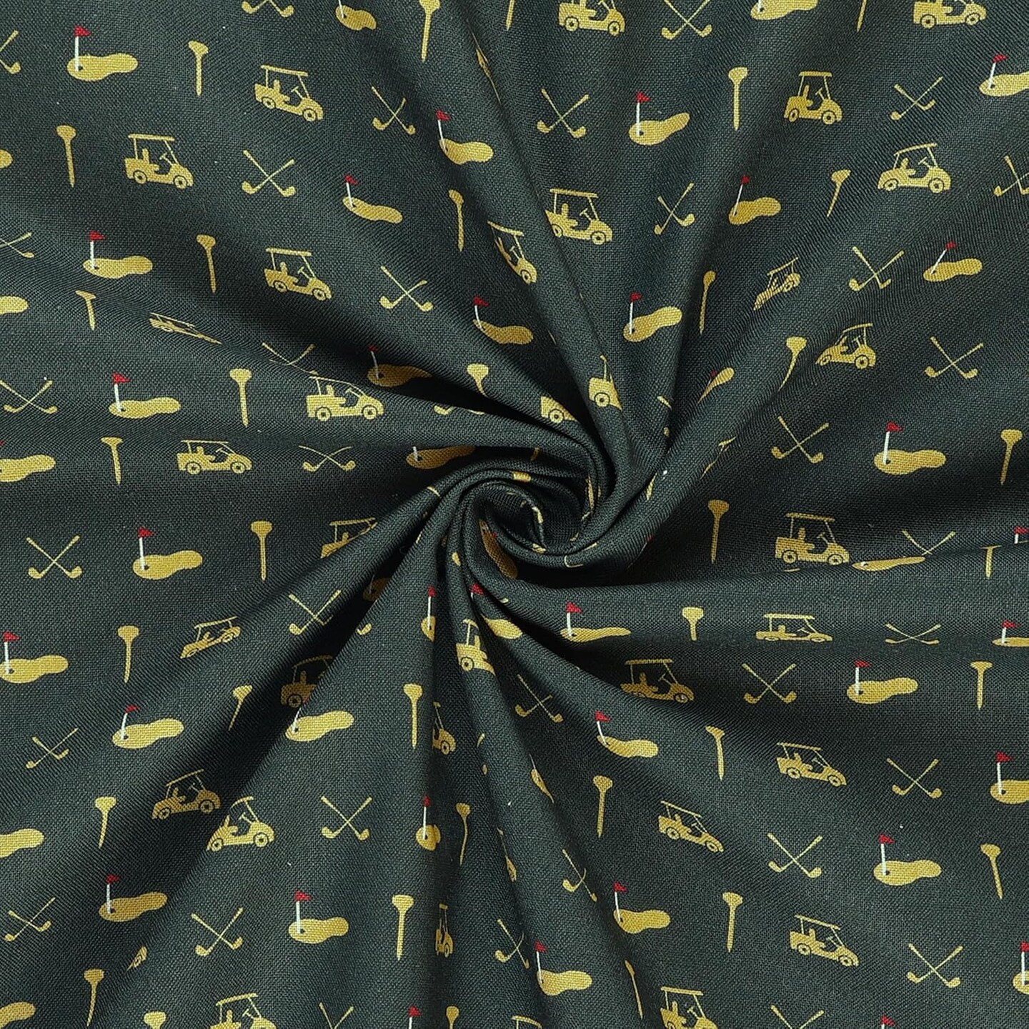 Mook Fabrics Aim For The Green Cotton Fabric [45in. Wide] - By The Yard
