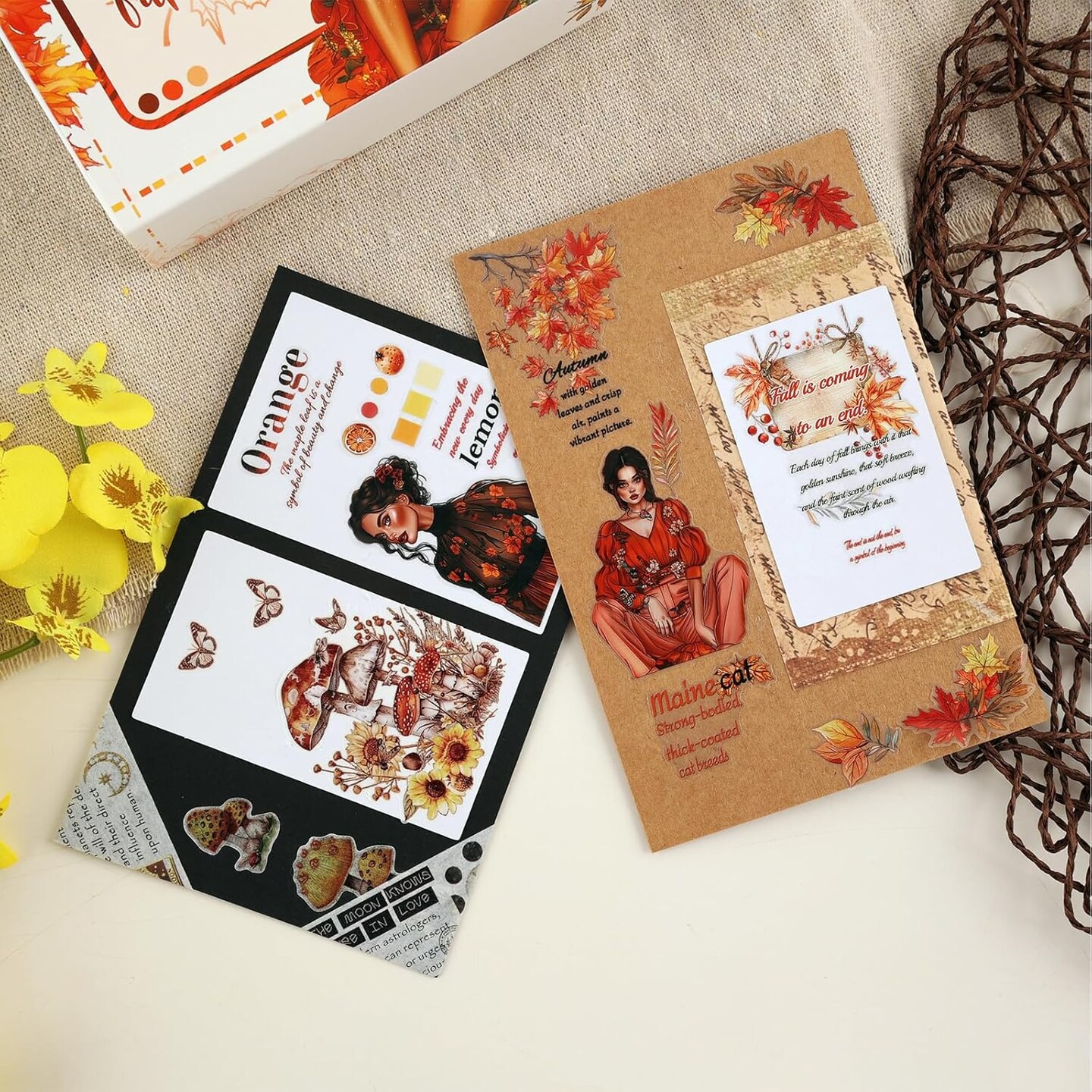 Girl Flower Pet Stickers - Washi Tape Set