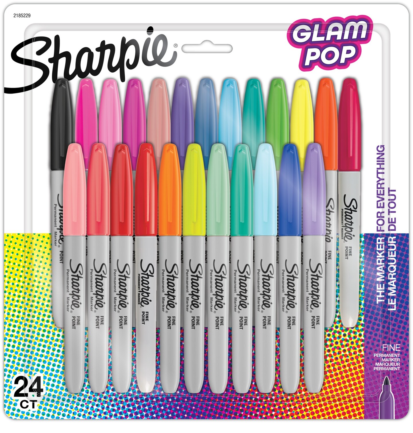 Sharpie Glam Pop Fine Point Permanent Markers 24/Pkg-Assorted