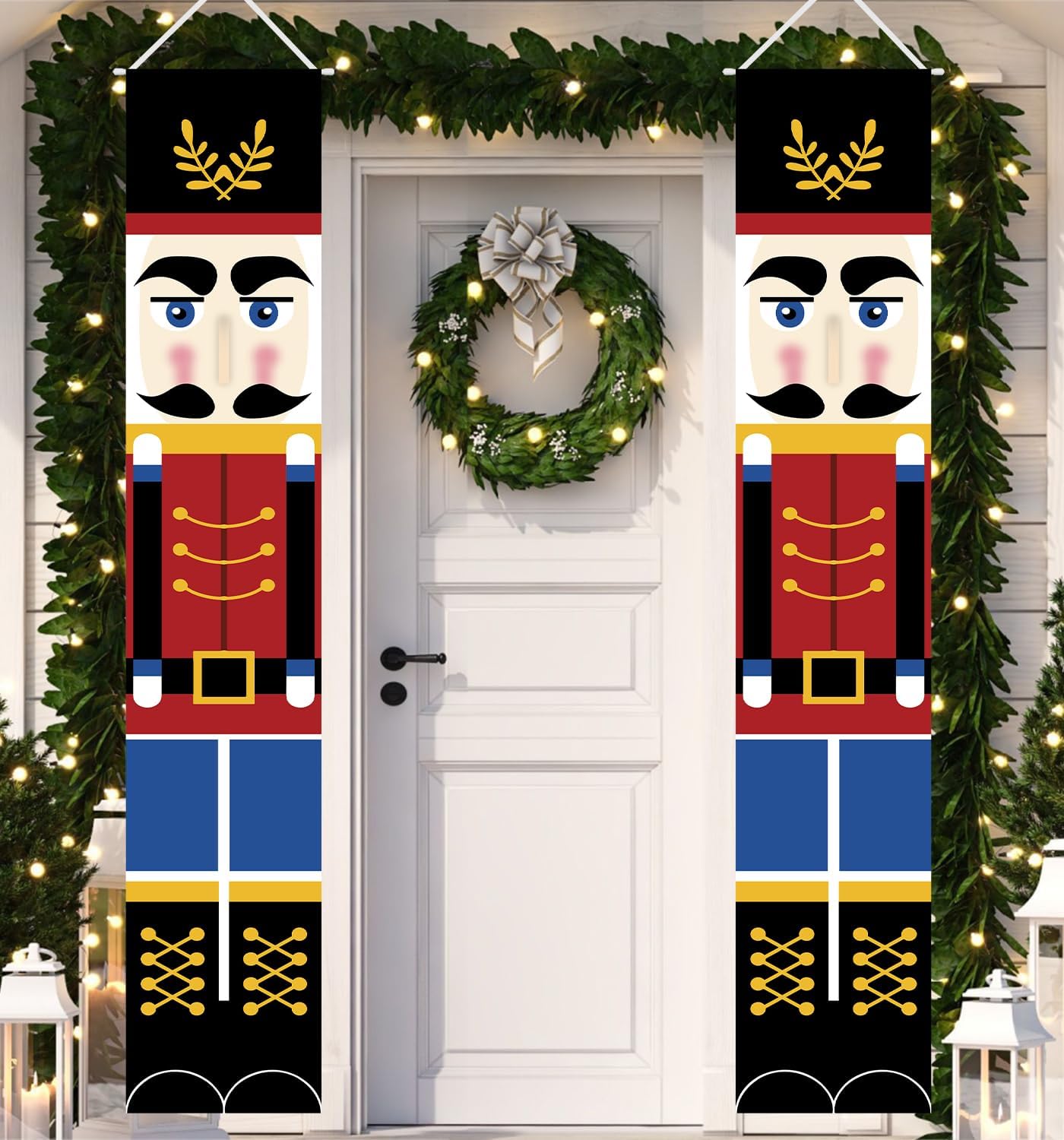 Christmas Nutcracker Soldier Banner Decorations - 70"L x 12"W