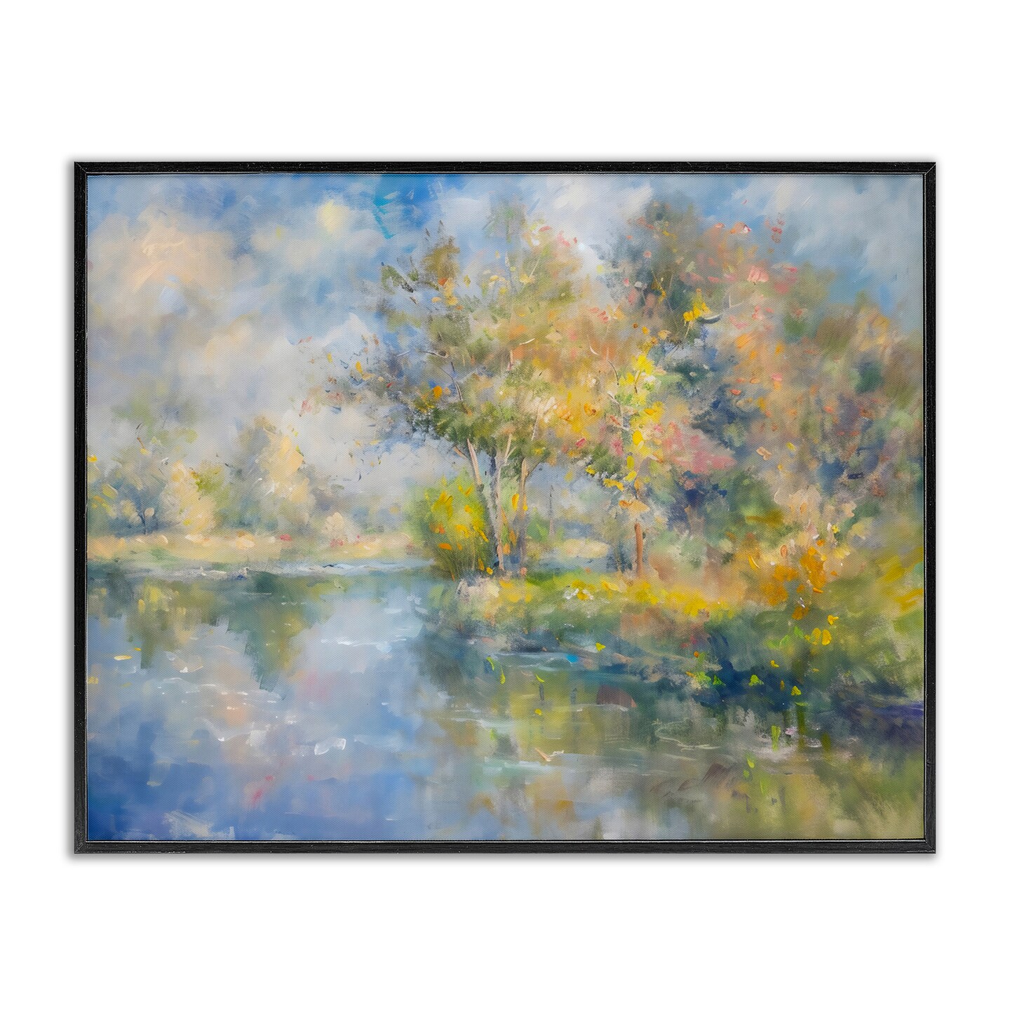 Stupell Industries Colors By The Water Black Framed Giclee Art, design by Creative Studio