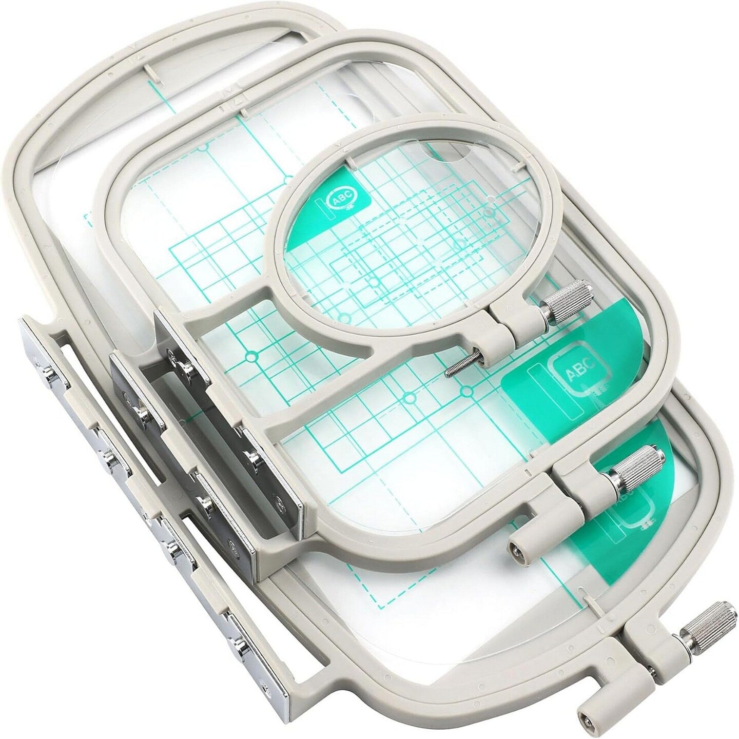 3pc Embroidery Hoop Set & Thread for Brother SE700, PE545 & Other Models