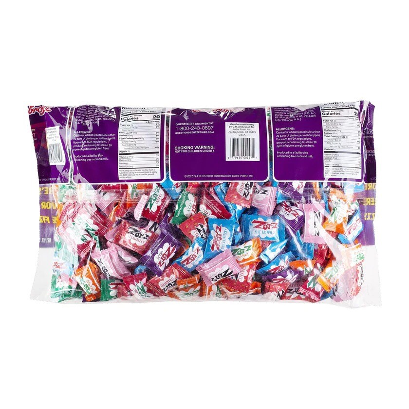 Zots Assorted Fizz Power Candy Bag 5 LB | Michaels