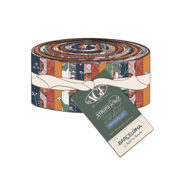 Barcelona 2.5" Strip Roll (Jelly Roll) by Art Gallery (SRW-BRC)