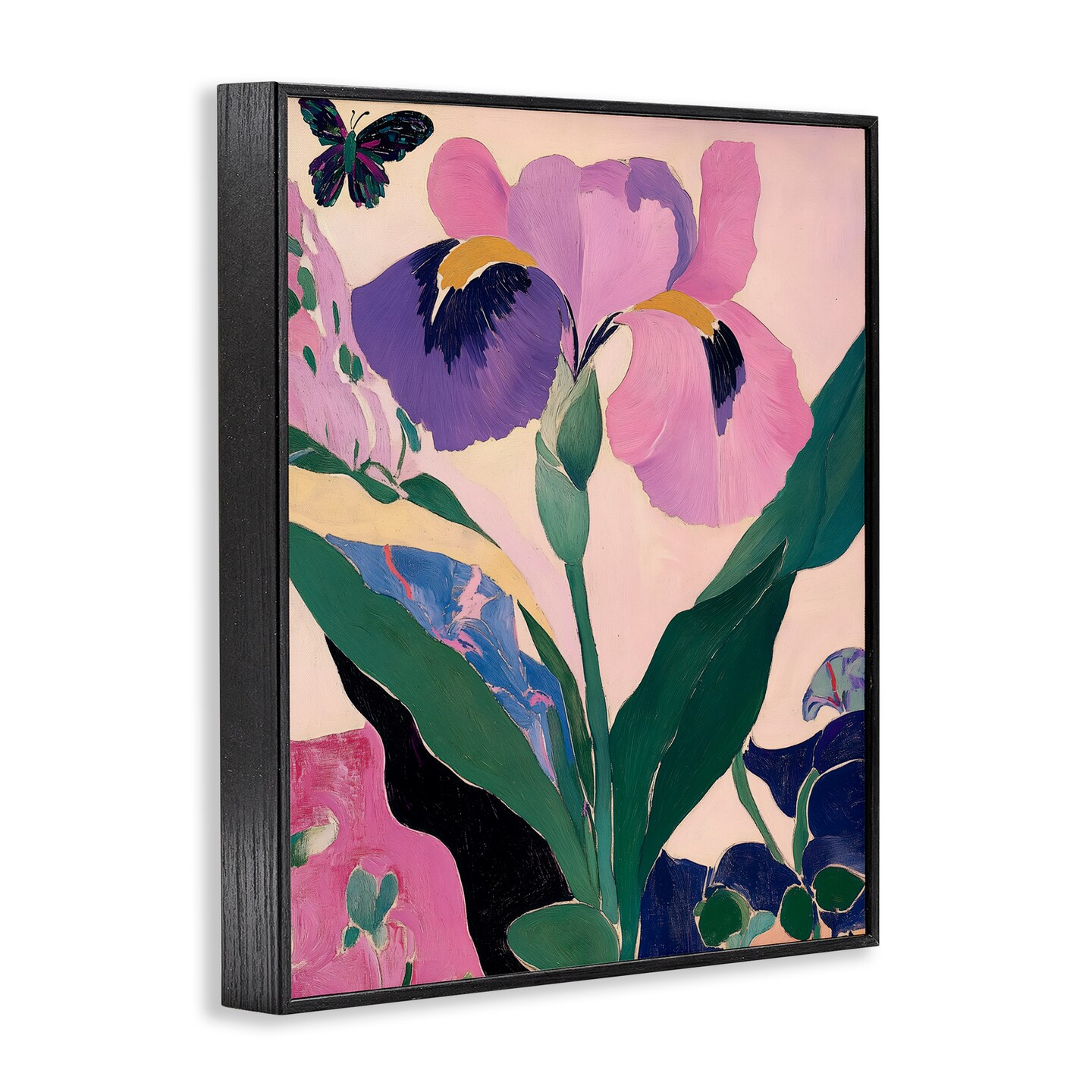 Stupell Industries Modern Iris Smiles Framed Giclee, design by Annabelle Hall