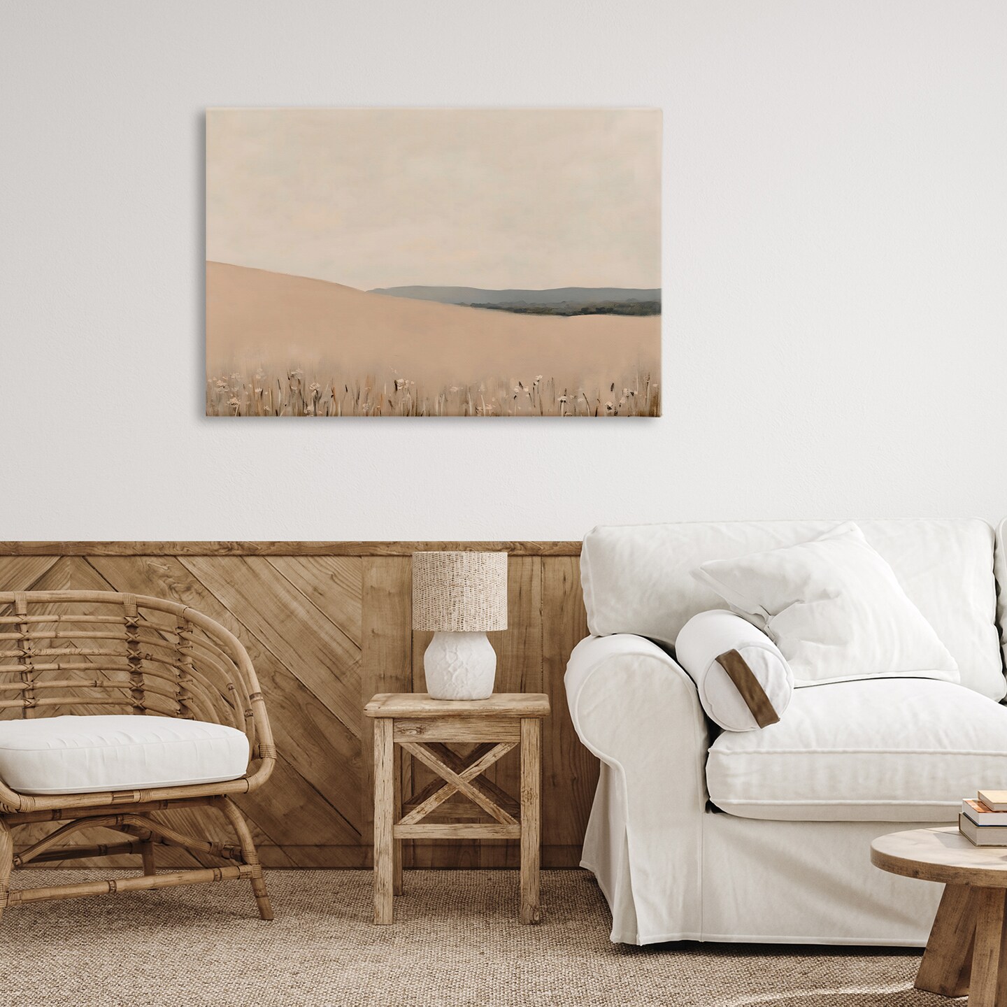Stupell Industries Fields Of Blush Landscape Canvas, design by Franklyn Gregory