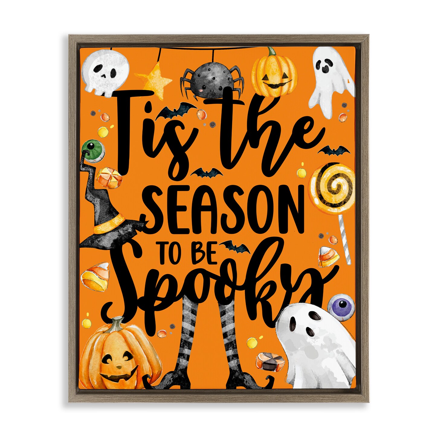Stupell Industries Tis The Spooky Season Floating Frame, design by Kim ...