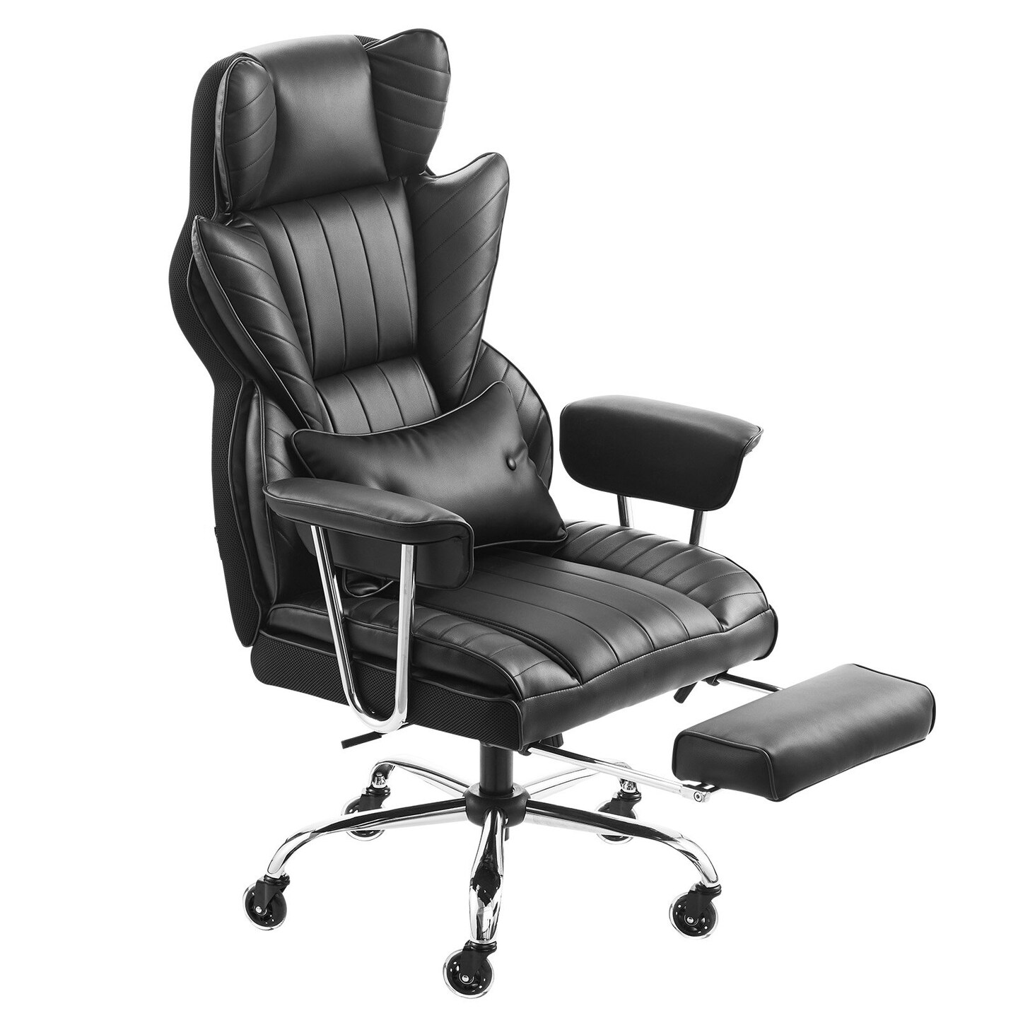 Ergonomic Executive Desk Chair with Rocking and Height-Adjustable