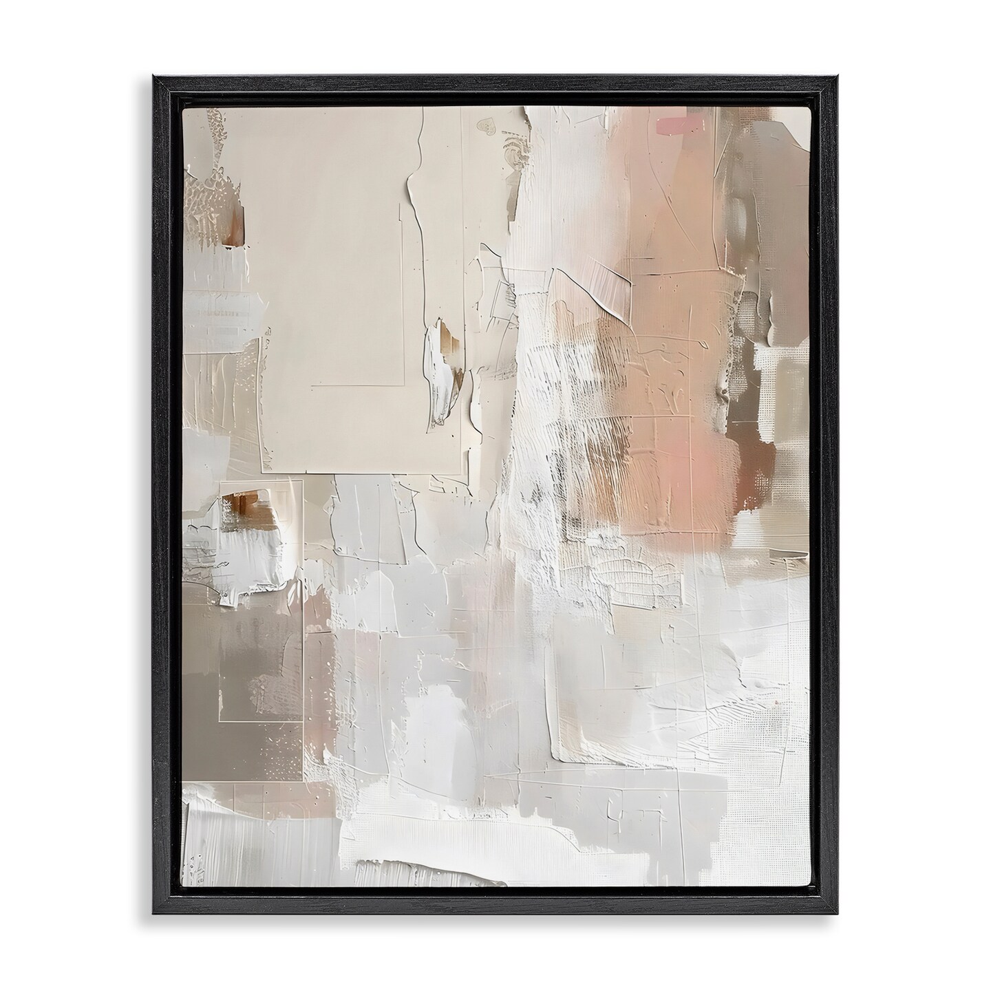 Stupell Industries Blush & Neutrals Abstract Floating Frame, design by Riley B