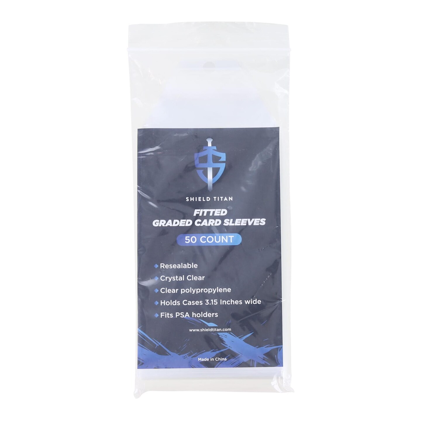 Shield Titan Semi-Rigid Trading Card Holders | 3.15 Inches | 50 ct