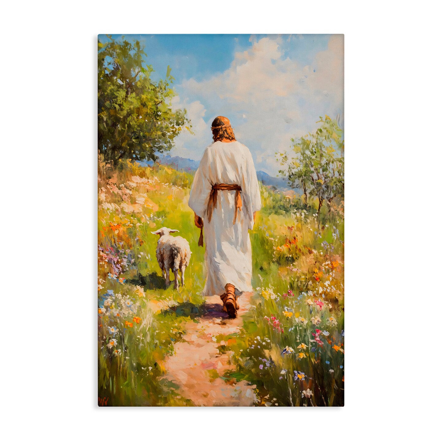 Stupell Industries Jesus Leaving the Sheep Canvas, design by LSR Design Studio