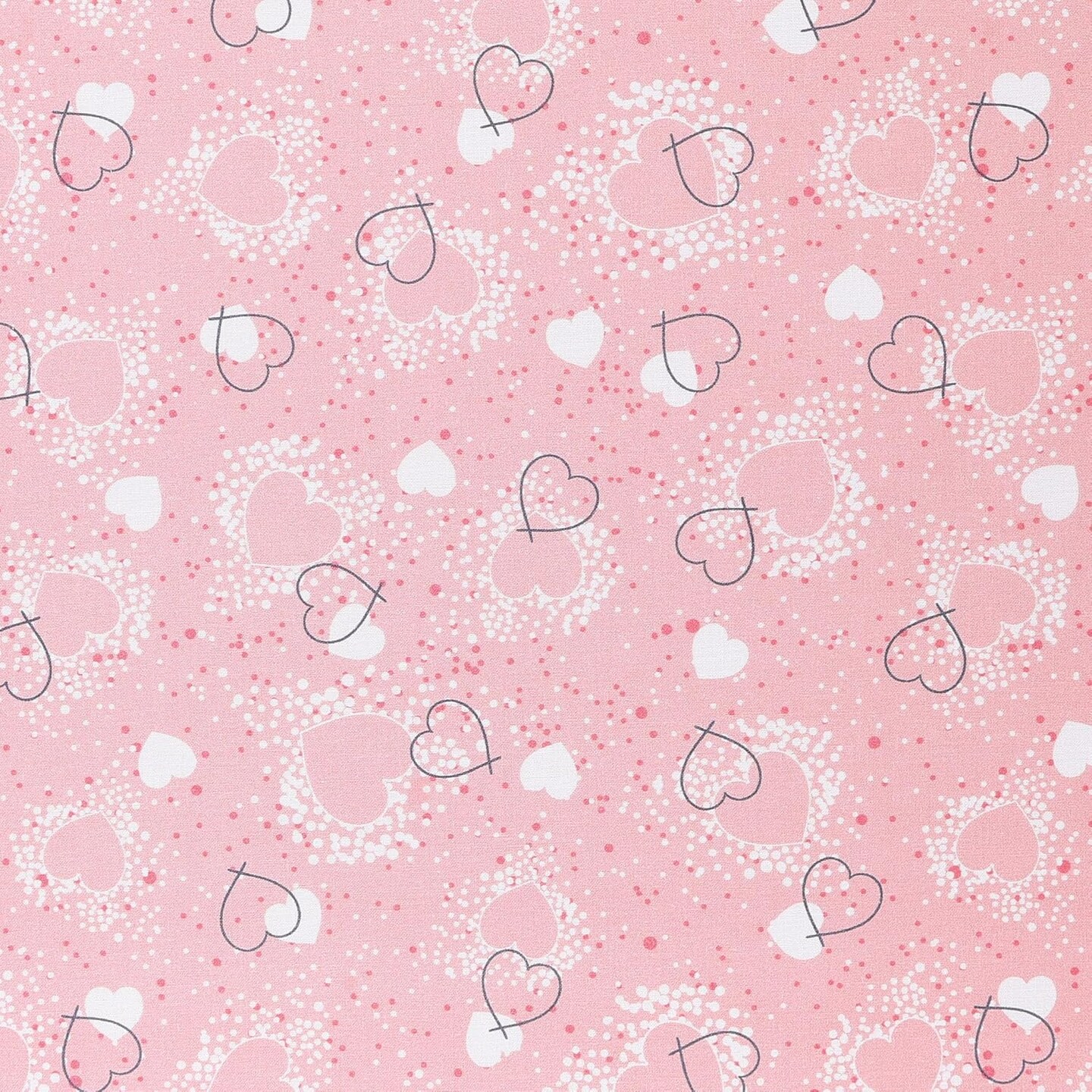 Mook Fabrics Hearts Adored Cotton Fabric [45 in. Wide] - By The Yard