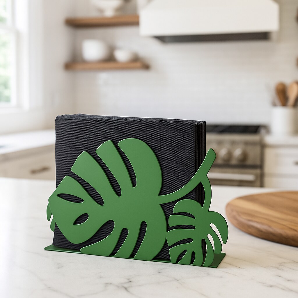 Mango Steam Tabletop Leaf Napkin Holder for Home, Kitchen
