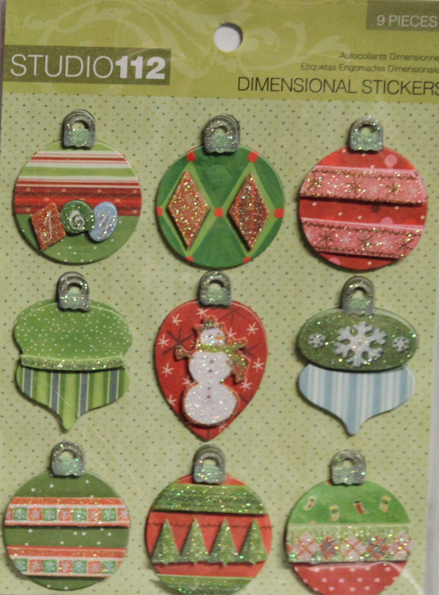 Studio 112 Deck The Halls Dimensional Stickers