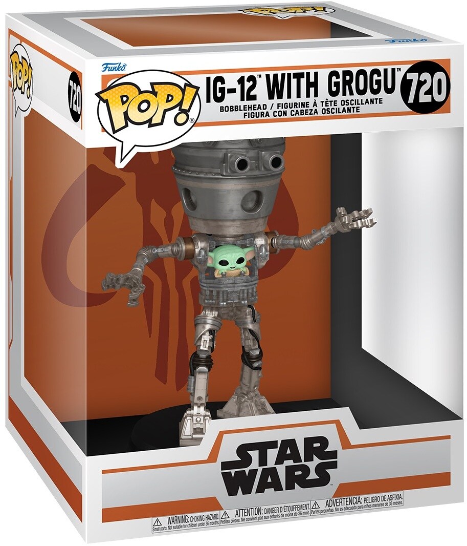 FUNKO POP! Deluxe: Star Wars: The Mandalorian S10 - Grogu (IG-12)  [COLLECTABLES] Deluxe Ed, Vinyl Figure