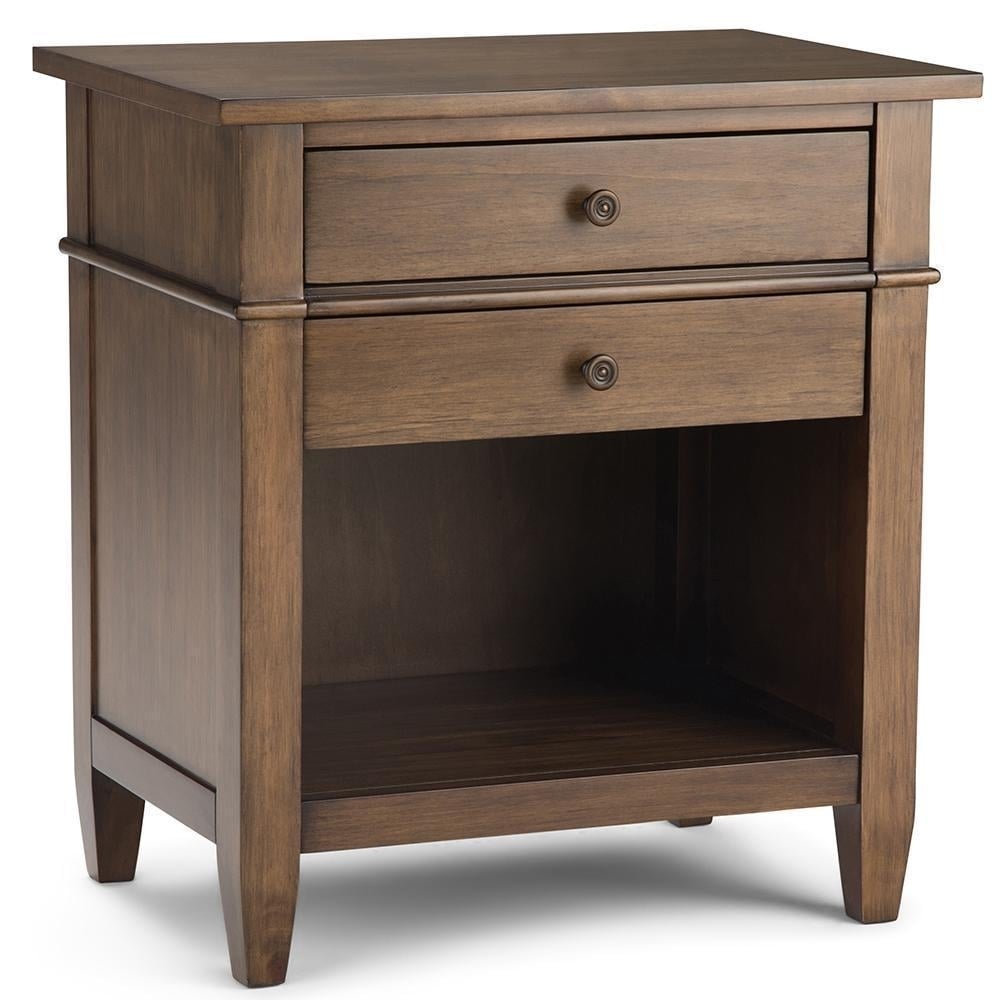 Simpli Home Carlton 24"EsNight Stand, Bedside Table Solid Wood, Rectangle