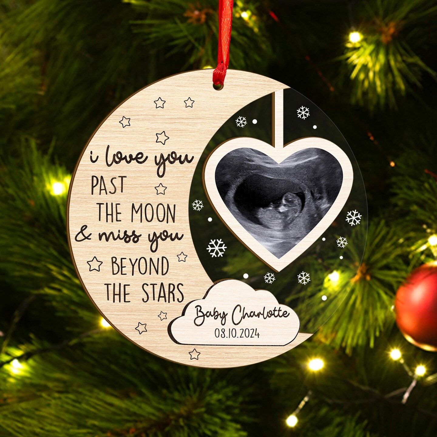 Infant Loss, Baby Loss Ornament, Personalized Infant Loss Keepsake