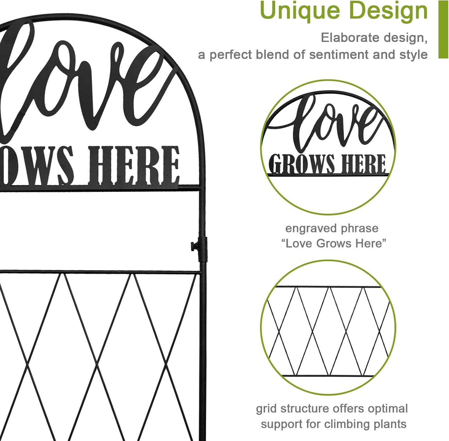 Garden Trellis for Climbing Plants Flowers Vegetables