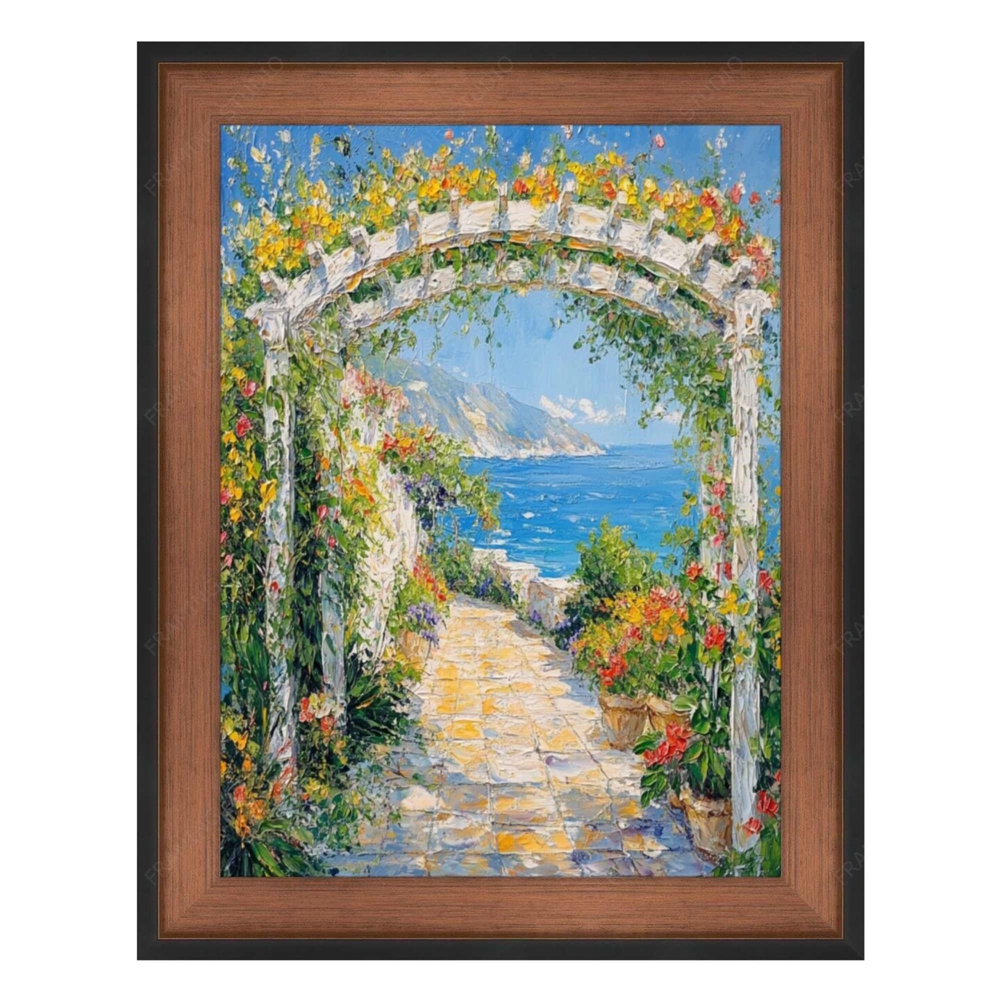 Vintage Brushed Rust Copper Black Picture Frame 20x24 frame