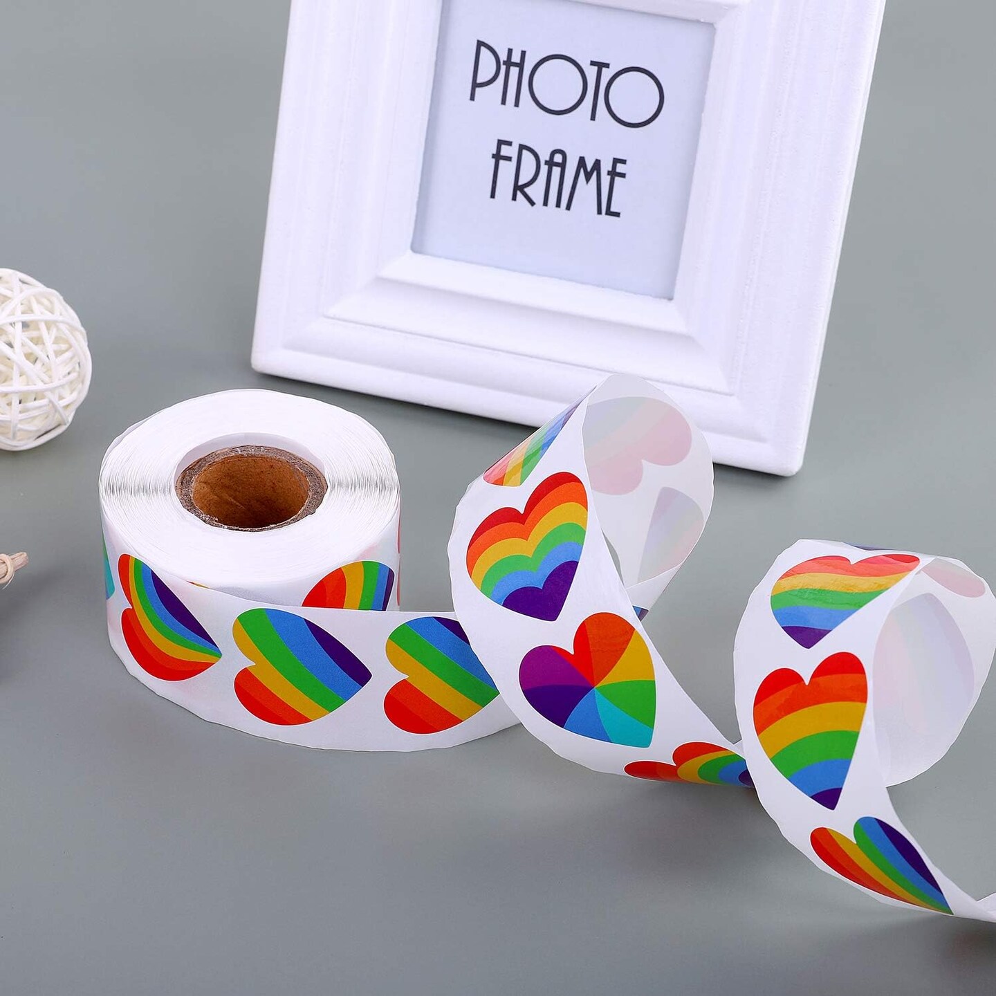 600 Pieces Gay Pride Stickers Love Pride Rainbow Stickers, Support LGBT Causes
