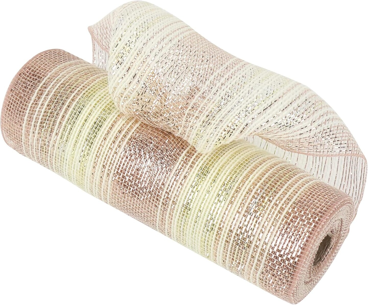 Mesh Ribbon for Wreath Gold Silver and Rose Gold Ombr&#xE9; Deco Mesh 10 Inch Christmas Metallic Mesh Crafts Supplies