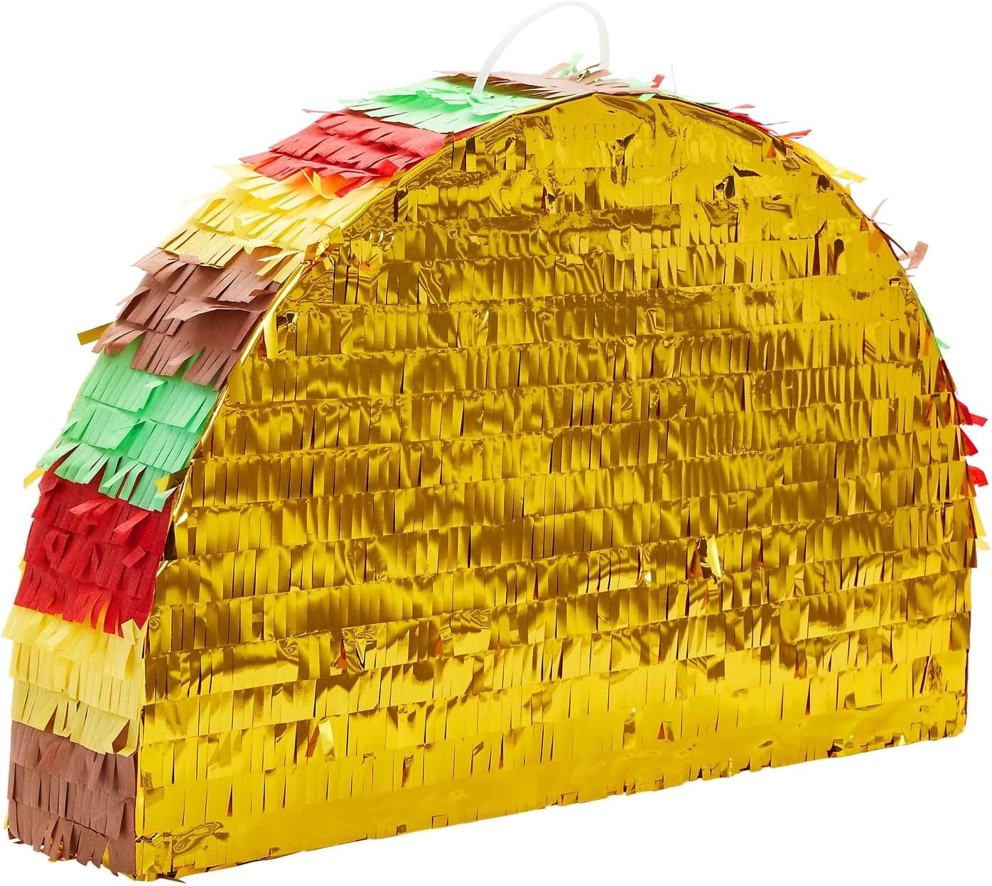 Taco Pinata for Cinco de Mayo, Fiesta, Mexican Birthday Party Decorations (Small, 17 x 10 Inches)